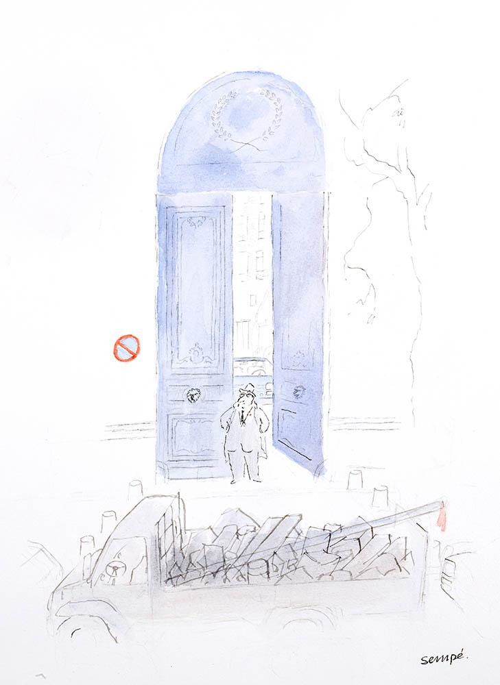 Jean-Jacques Sempé - La porte bleue