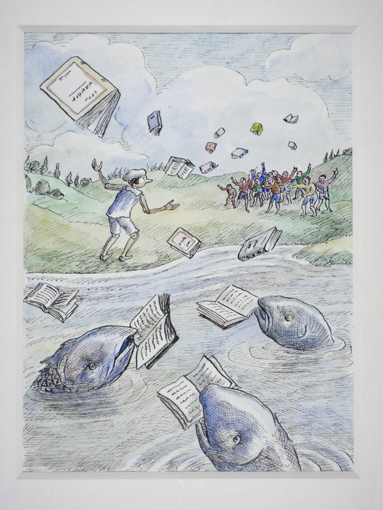 Topor - Les poissons et les livresjpg