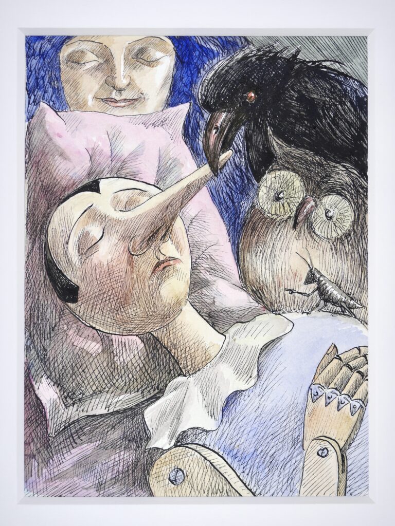 Topor - Pinocchio et le corbeau